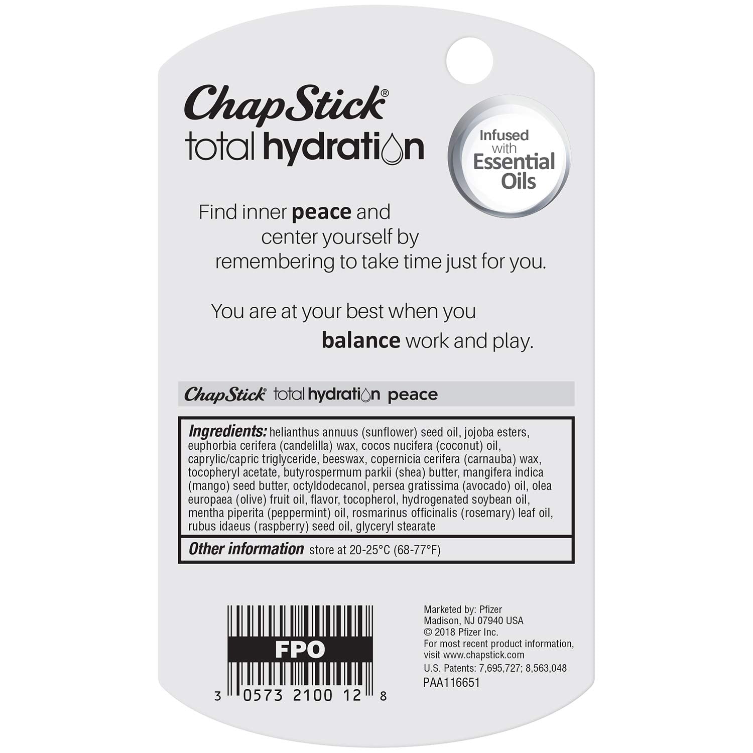 Regalo ideal con ChapStick Total Hydration Peace por aroma y hidratación
