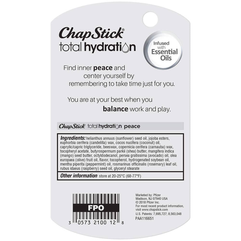 Regalo ideal con ChapStick Total Hydration Peace por aroma y hidratación