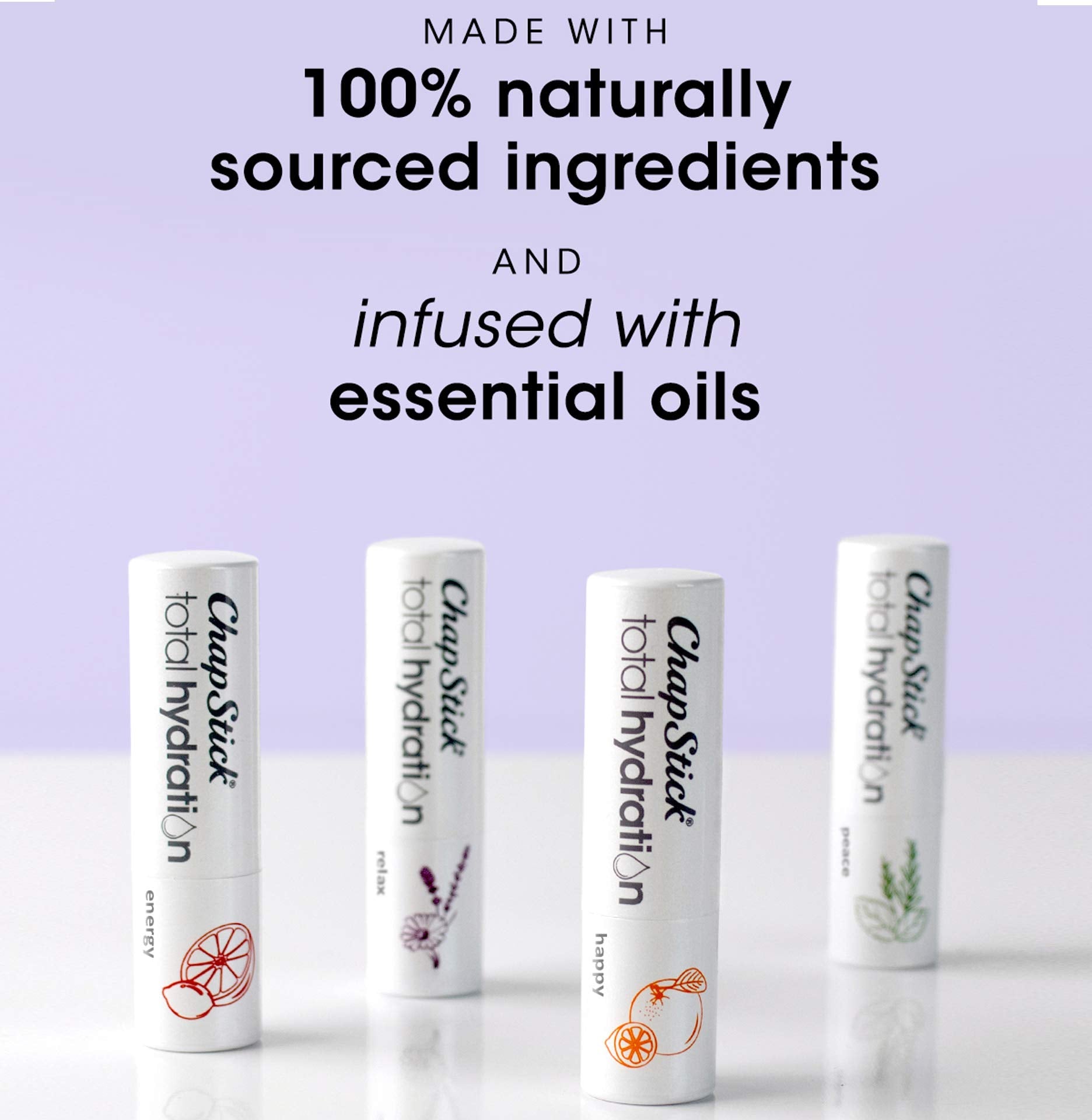 Tamaño práctico de ChapStick Total Hydration Peace de 0,12 onzas enlabial