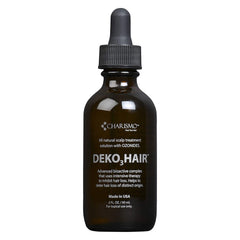 Charismo Dekohair sérum capilar en botella, aplicación suave para revitalizar la fibra capilar.