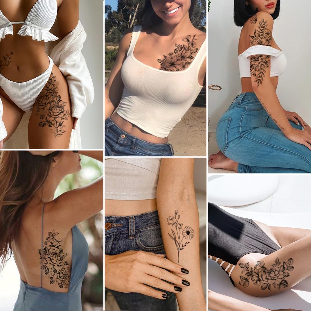 CHARLENT tatuaje en brazo, diseño de rama para look suave.