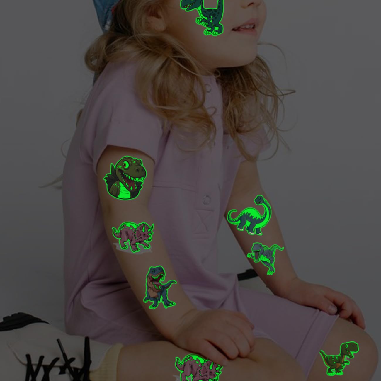 CHARLENT tatuajes dinosaurios para fiestas con ideas de regalo y decoración