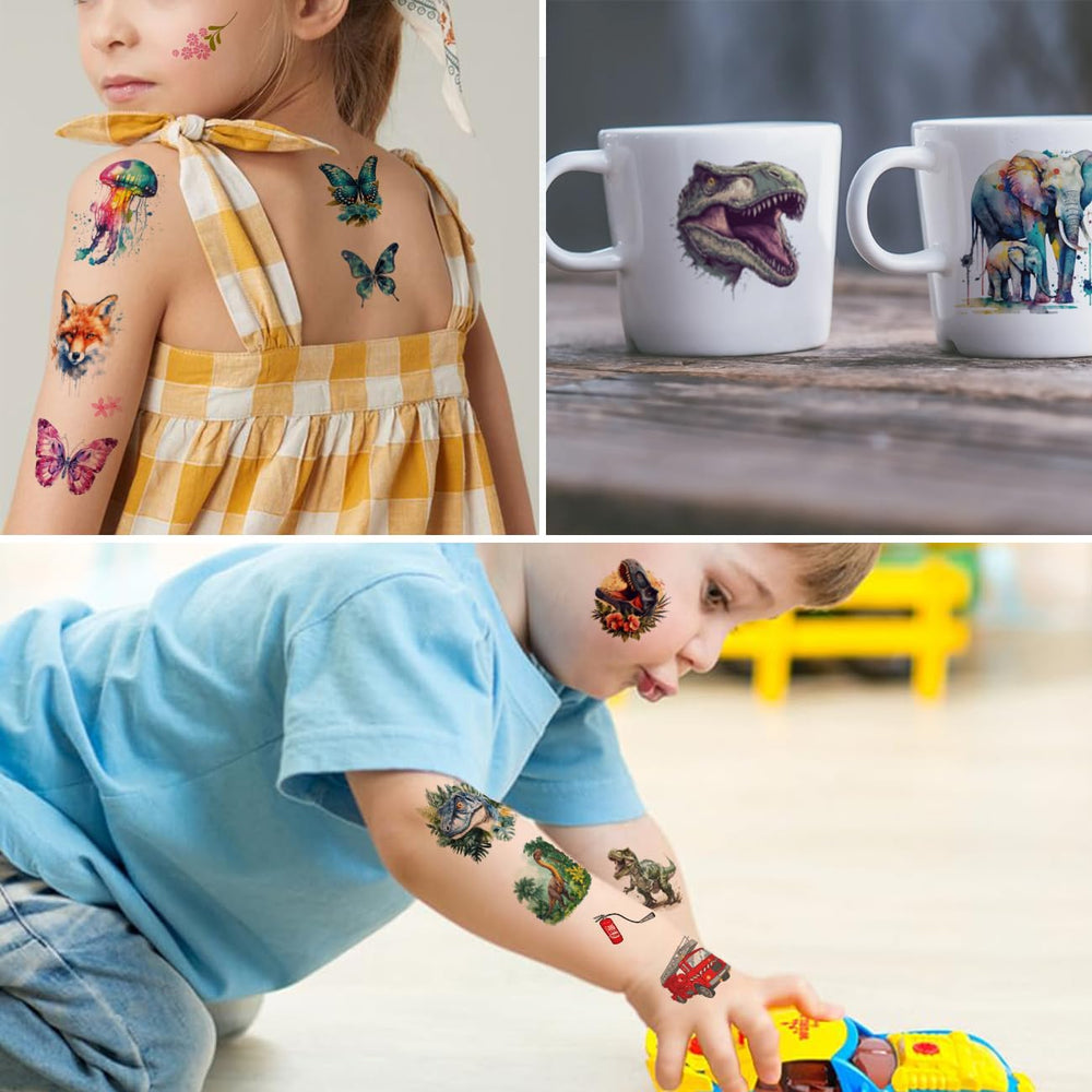 Tatuajes temporales CHARLENT monster truck, duraderos y divertidos para juegos al aire libre.