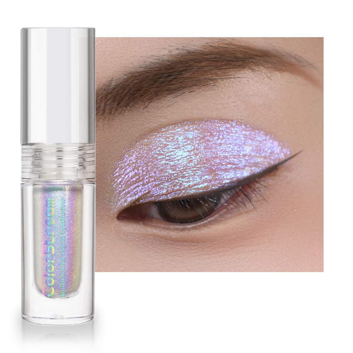 CHARMACY sombra líquida glitter multicromática para looks brillantes desde cualquier ángulo