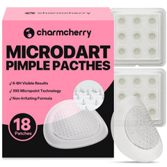 CharmCherry parche acné microdardos, penetra profundamente para atacar imperfecciones desde la raíz.