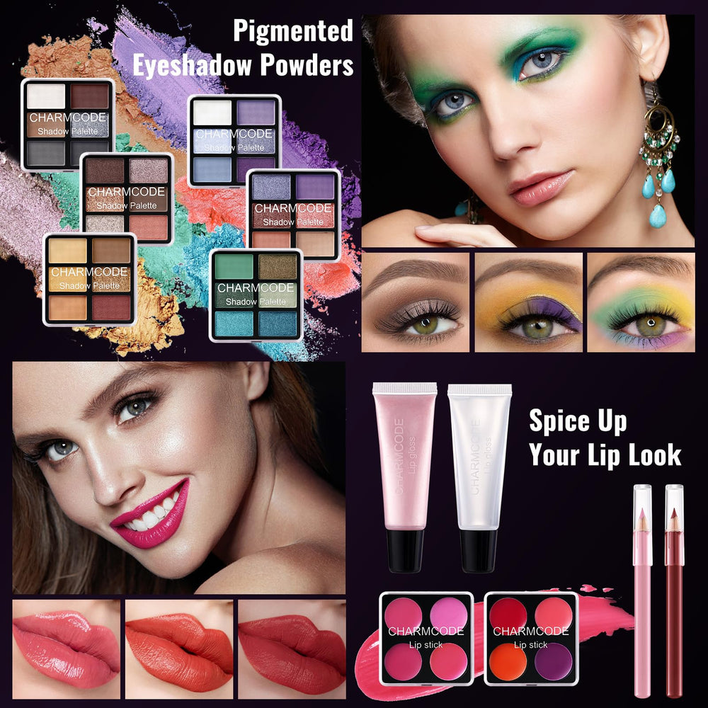 CHARMCODE pinceles maquillaje set, juego para un acabado profesional.
