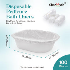Charmyth Pedi Guard Liner con banda elastica resistente para ajuste firme.