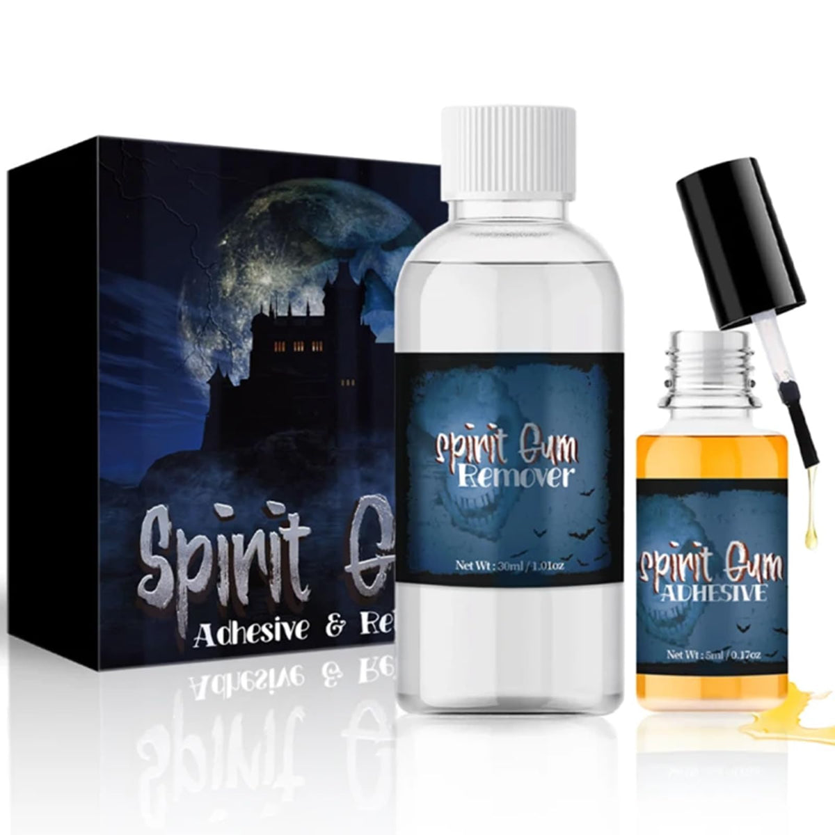 CHASPA Spirit Gum, pegamento facial para fijación duradera de prótesis.