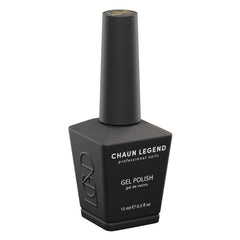 Chaun Legend esmalte gel negro opaco en botella para manicuras duraderas
