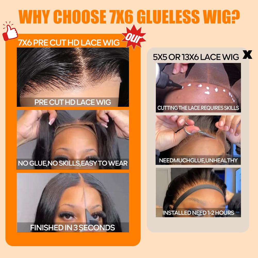 CHEETAHBEAUTY HD lace closure detail enables realistic parting and seamless blend.