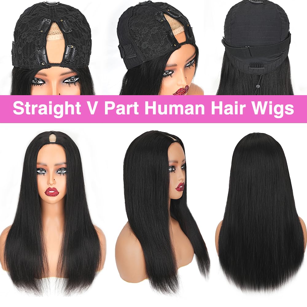 CHEETAHBEAUTY V Part wig close-up texture shows silky Brazilian hair