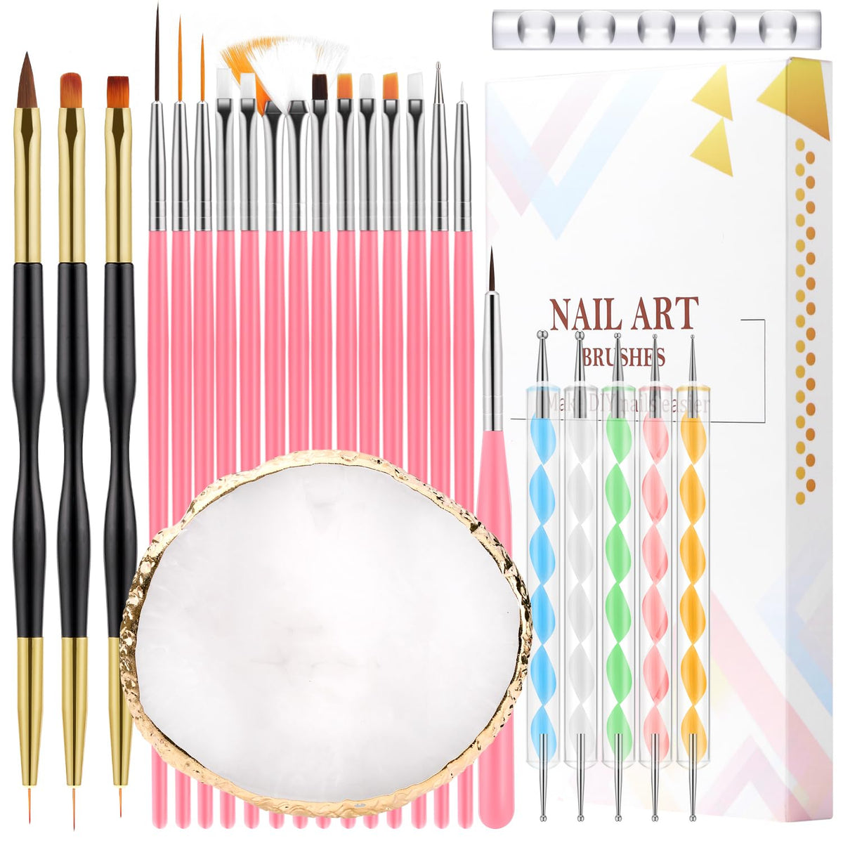 Chemailon: conjunto-herramientas-uñas-25-piezas, ideal para manicuras caseras y profesionales.