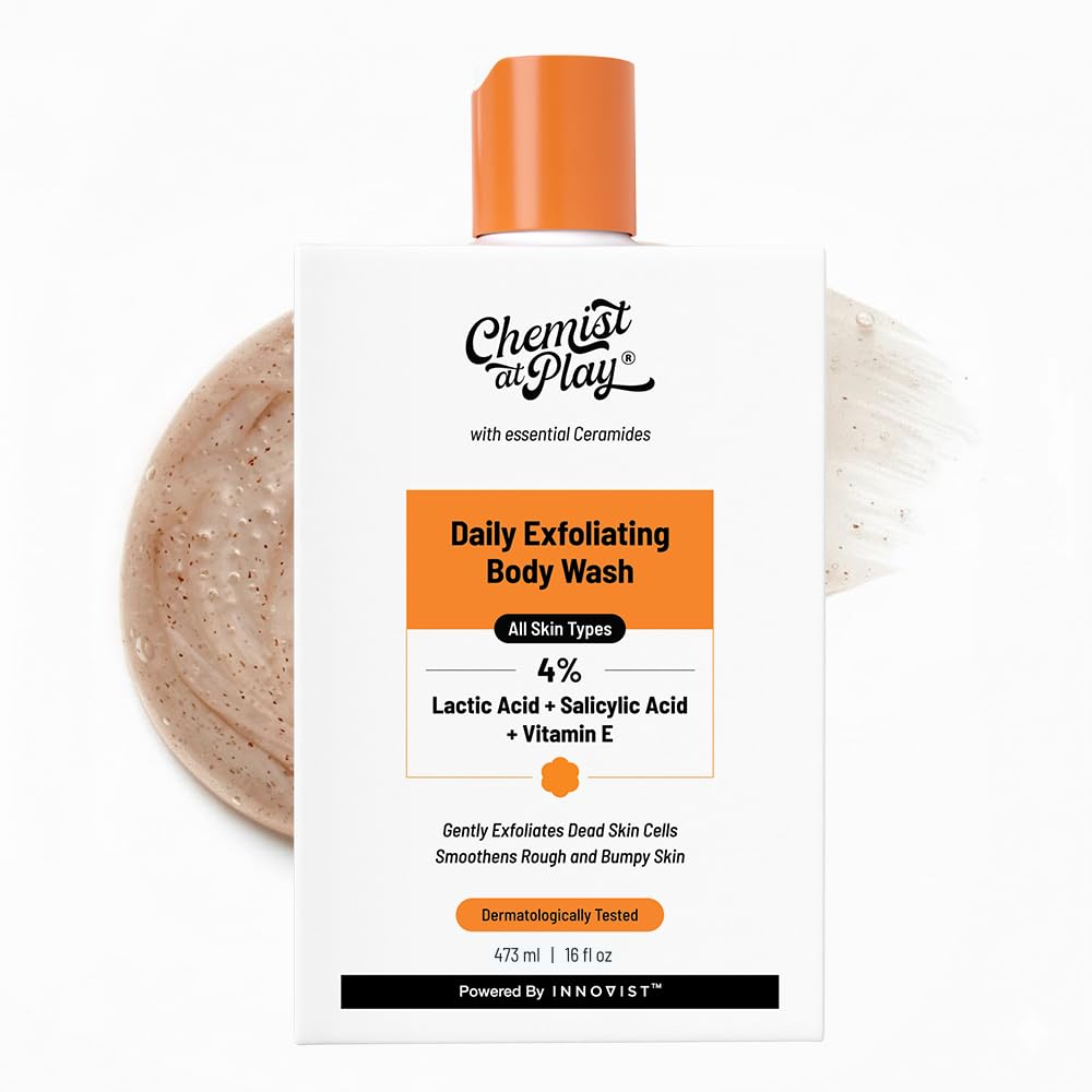 Chemist At Play gel exfoliante envase 470 ml, limpieza profunda para la piel