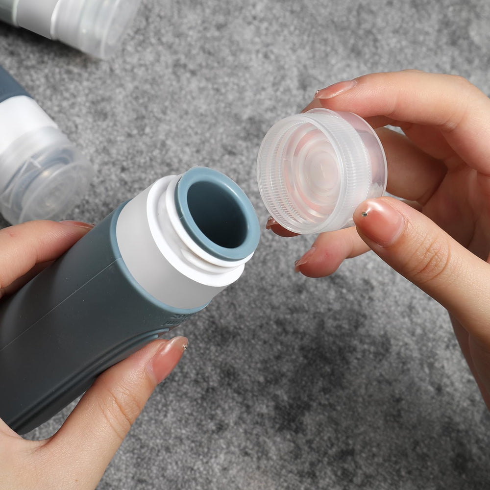 Tapa de control de flujo cruzado CHEODIN: dosifica sin goteos durante el viaje.