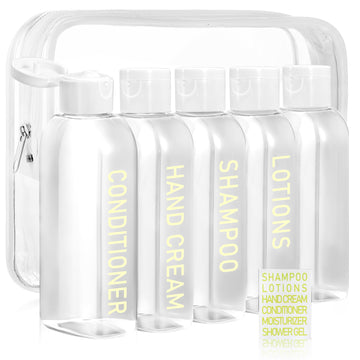 CHEODIN set de botellas de viaje para líquidos, fácil transporte y organización