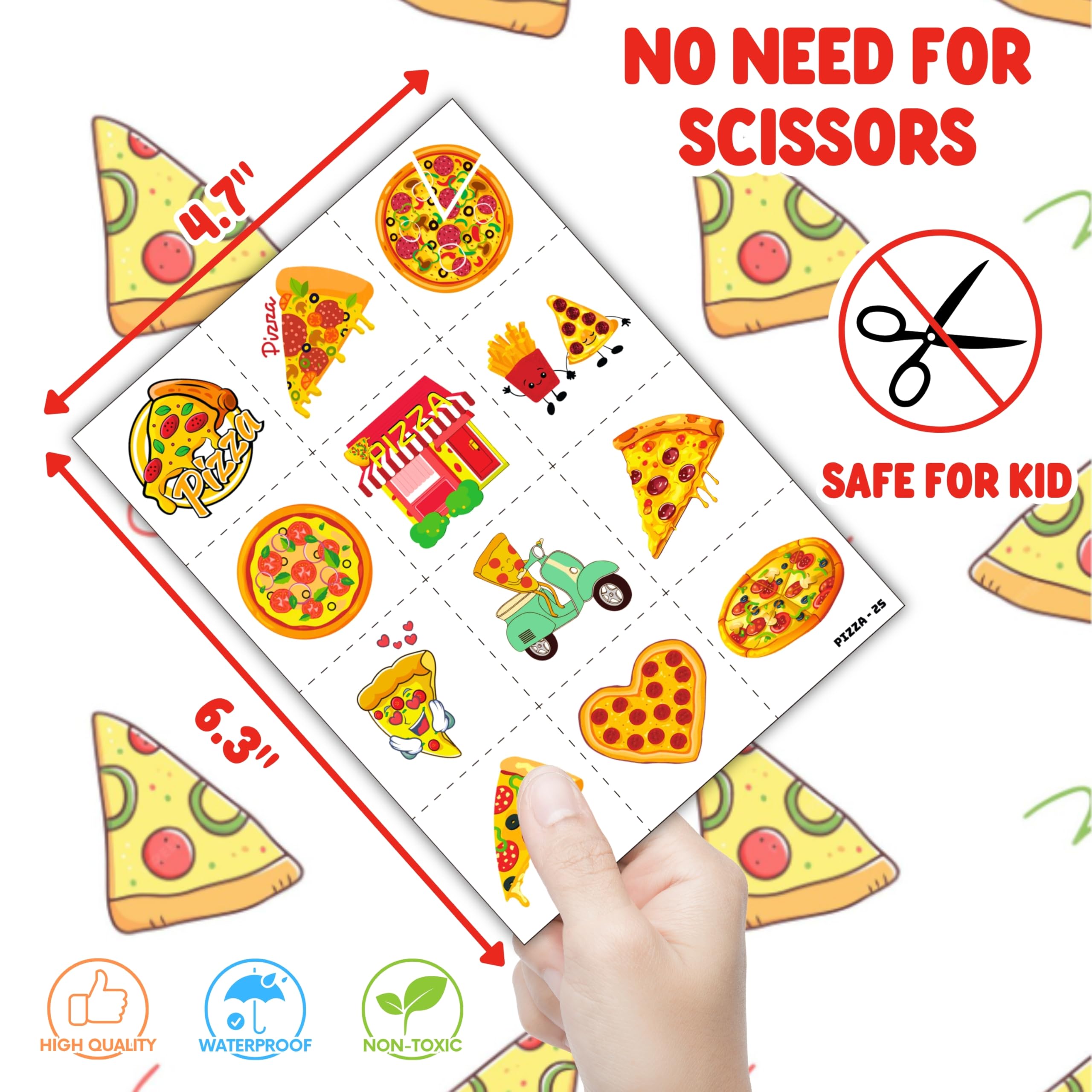Regalo listo Cherisnowy pizza para fiestas y cumpleaños.