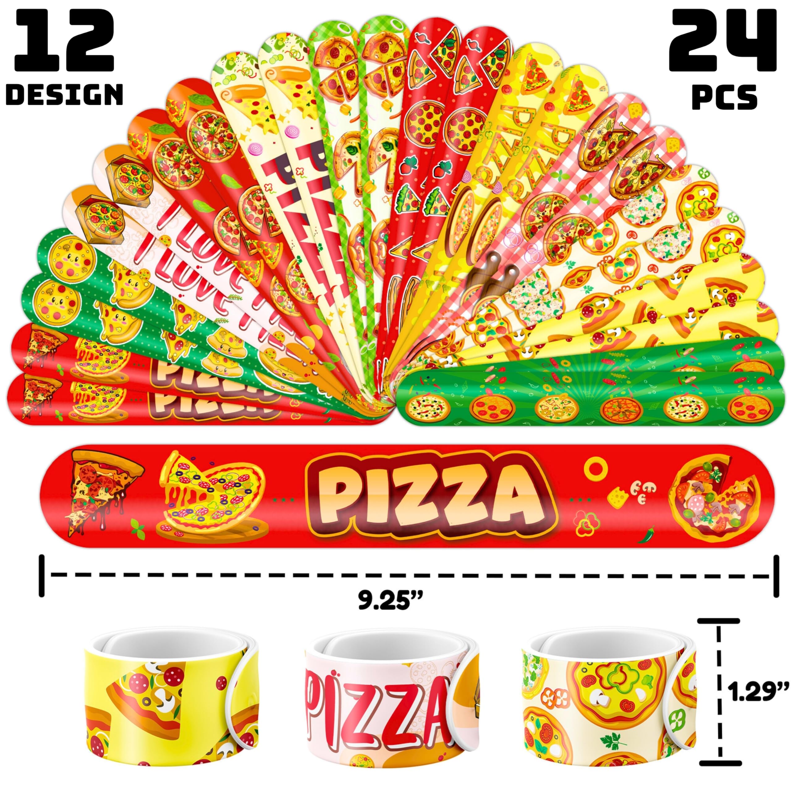 Set de fiesta Cherisnowy pizza, ideal para regalos y decoraciones.