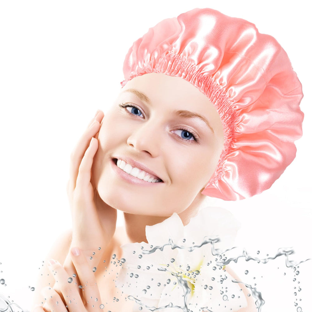CHFONG capuchas ducha para mascarilla facial, evita salpicaduras y mantiene el cabello recogido.