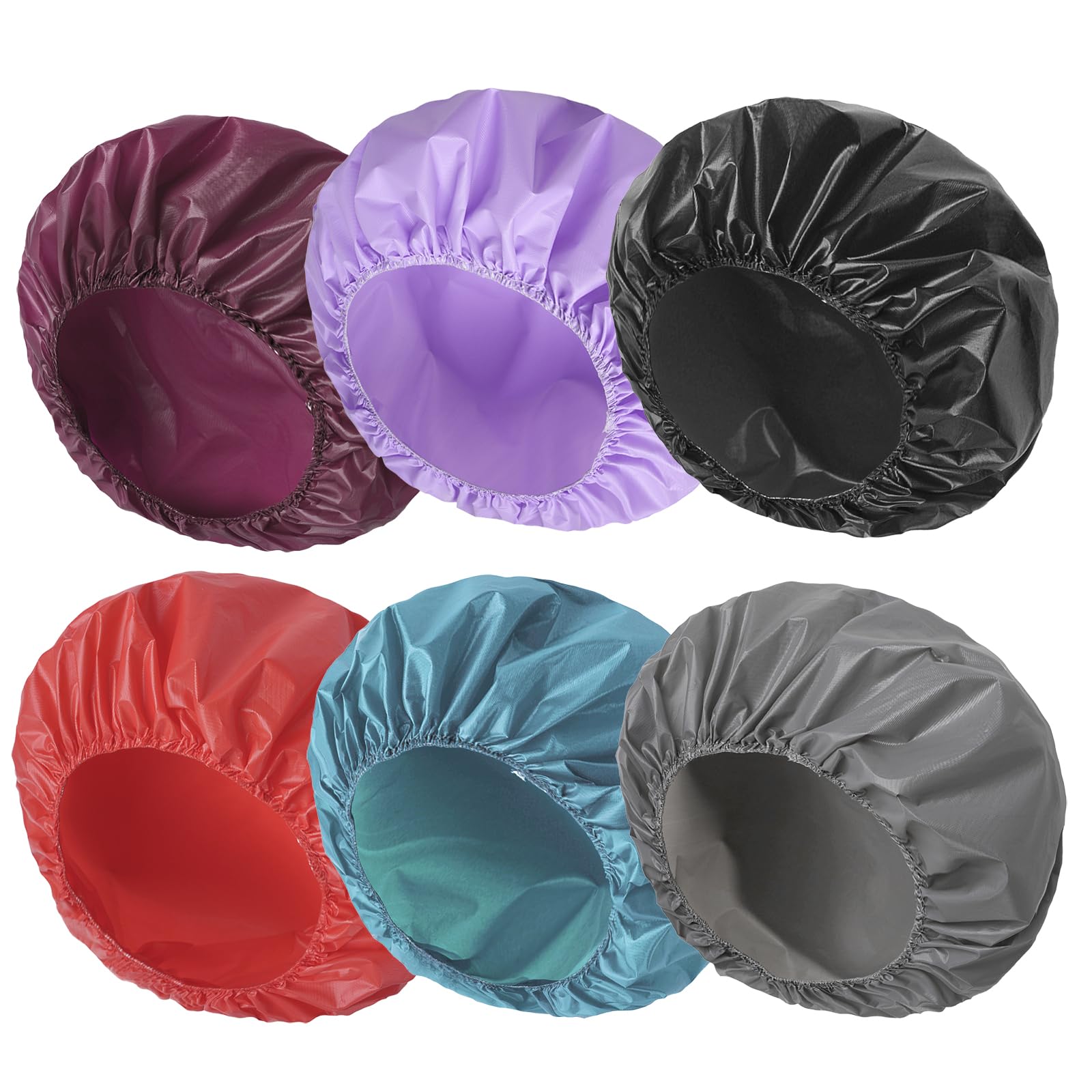 Gorro CHFONG de doble cara en negro, ideal para mantener el cabello seco al ducharse