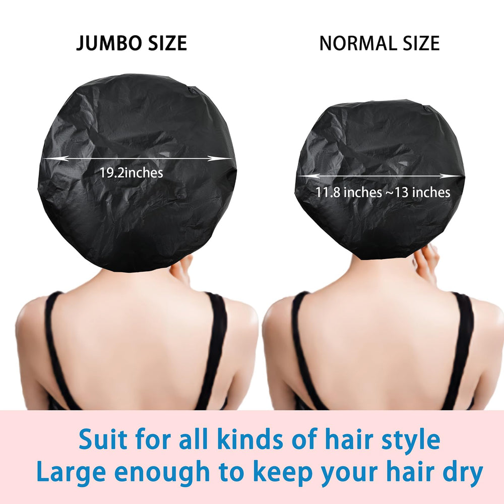 CHFONG gorro-ducha-elastico-resistente: ajuste cómodo para cabellos largos.