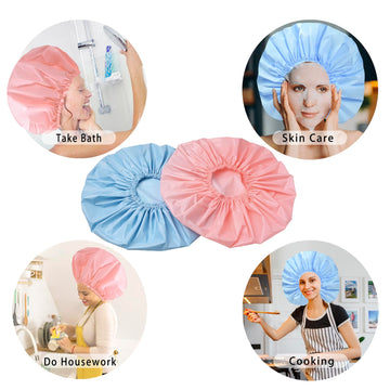 CHFONG Gorro de ducha jumbo uso diario en casa y spa.