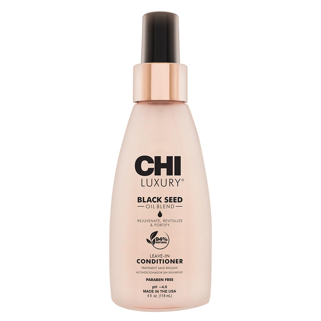 CHI Aceite de Semilla Negra en frasco, suaviza el cabello y facilita peinado.