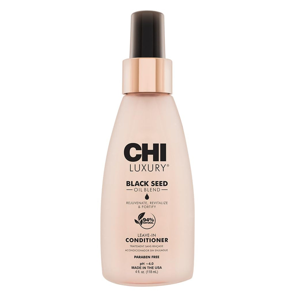CHI Aceite de Semilla Negra en frasco, suaviza el cabello y facilita peinado.