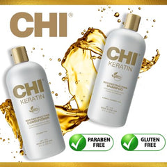 CHI Moisturize It Keratina Champú textura crema, sensación de hidratación intensa
