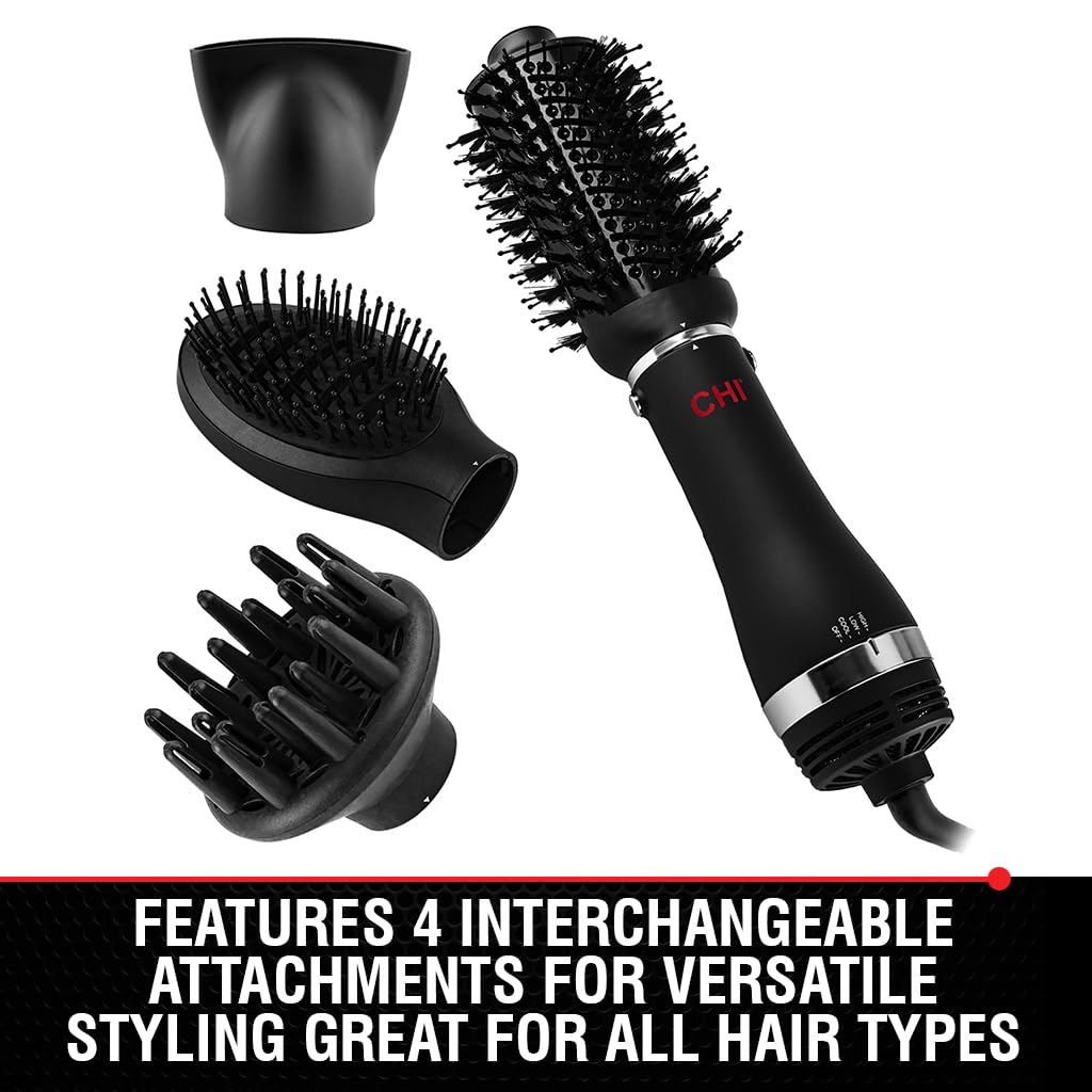 CHI Volumizador 4-en-1 cepillo plano para acabado suave