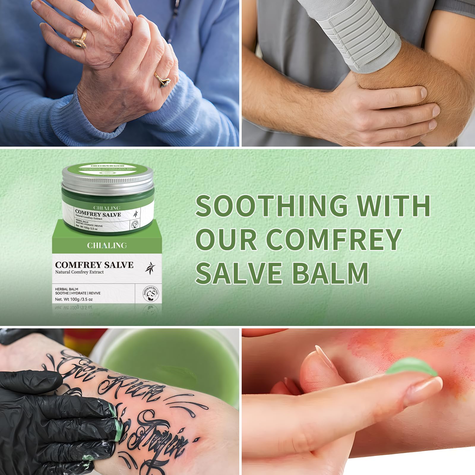 CHIALING consuelda salve cuida piel sensible con uso externo