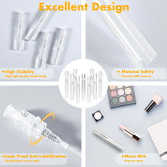 Chiallco frascos reutilizables libres de BPA 5 ml, opción sostenible para cada uso.