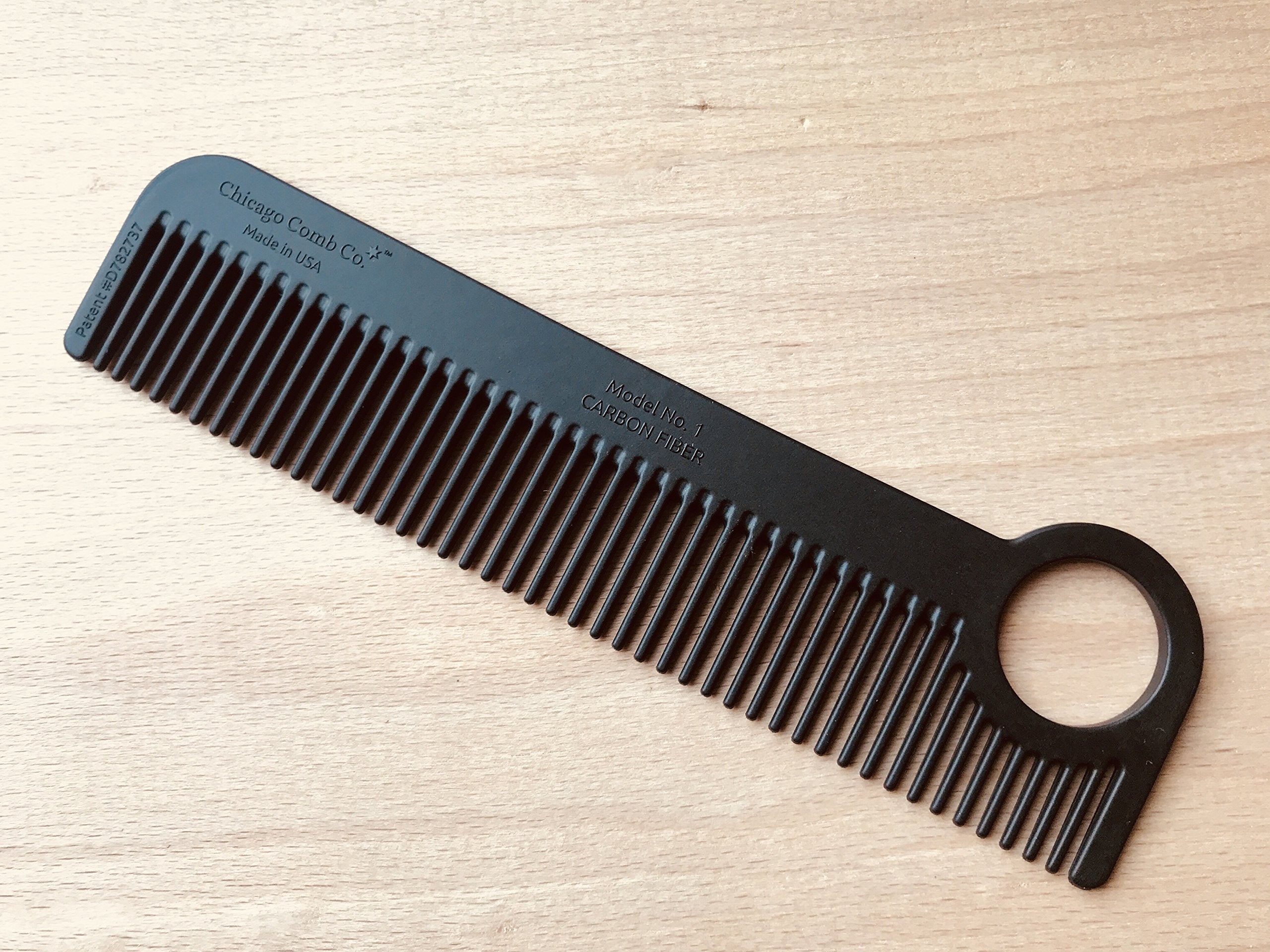 Chicago Comb Model 1, dientes medio-finos, ideal para cabellos finos y medios.