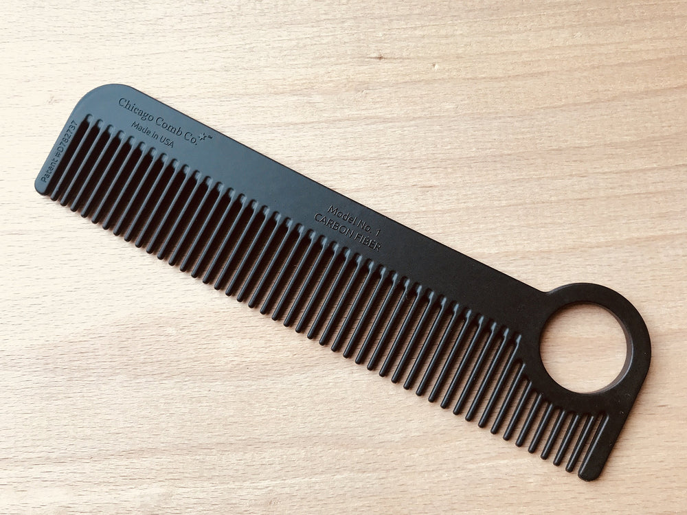 Chicago Comb Model 1, dientes medio-finos, ideal para cabellos finos y medios.
