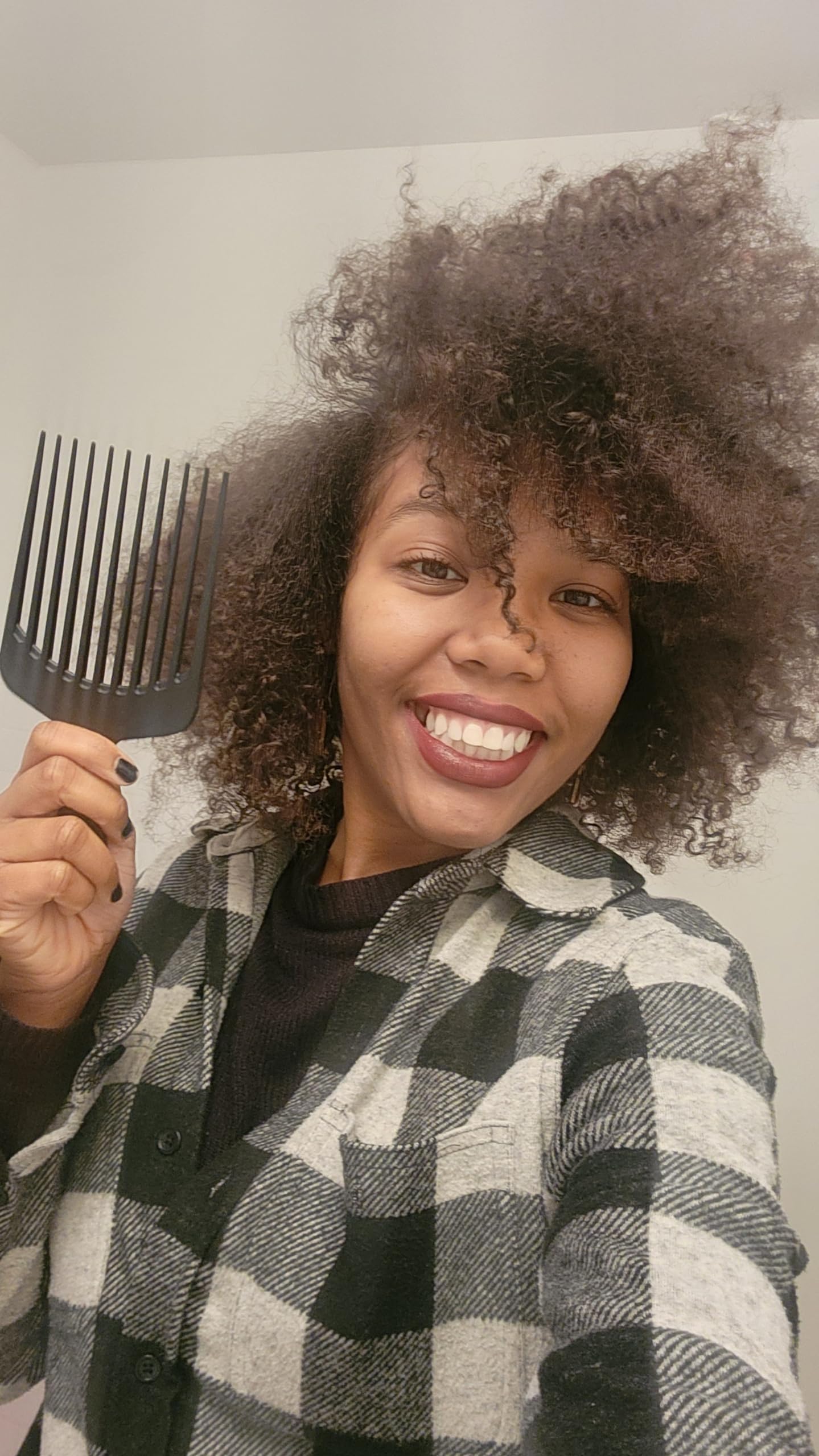Chicago Comb Model 12: dientes anchos para cabello rizado y grueso, separa sin tirones.