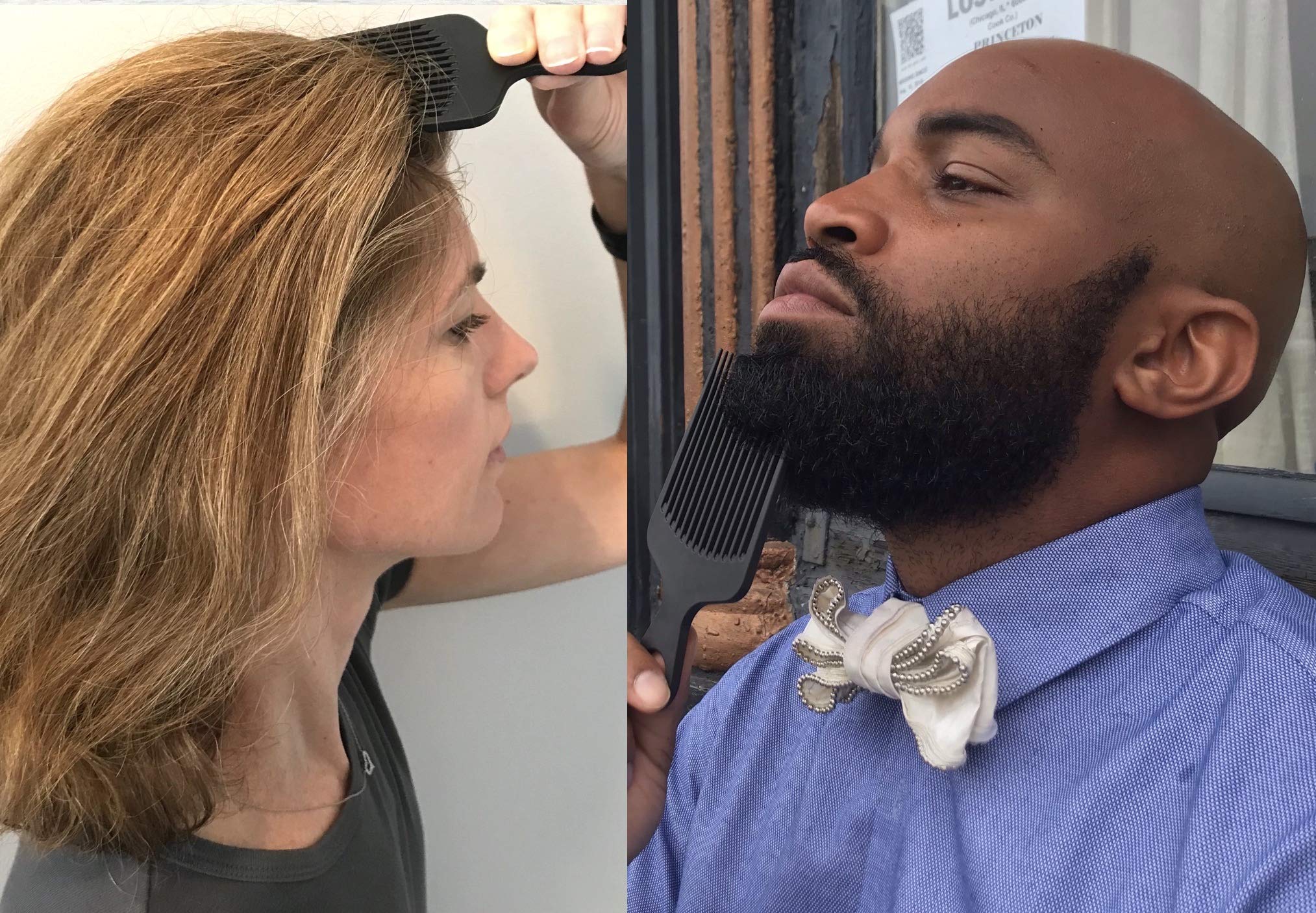 Chicago Comb Model 7: ideal para estilos afro con volumen y definición