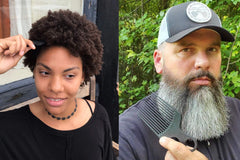 Chicago Comb Model 7: cabellos largos y rizados se elevan con facilidad