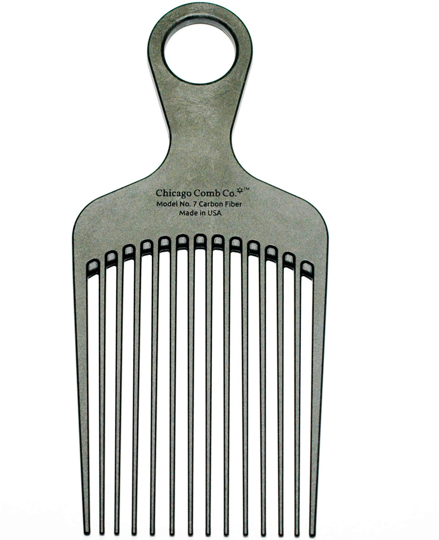 Chicago Comb Model 7: peine de púas fibra carbono para desenredar con suavidad