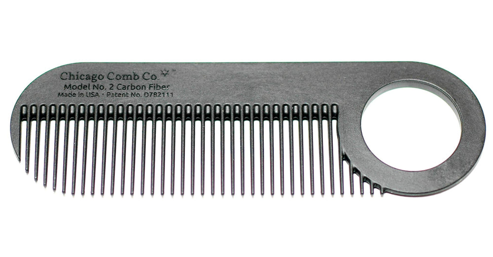 Chicago Comb Modelo 2 con dientes finos para peinar cabellos delicados con precisión
