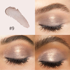 Chifure lápiz sombra crema, 10 colores, versatilidad para estilos diarios o de fiesta.