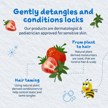 Childs Farm Acondicionador infantil, apto para piel sensible y cuero cabelludo delicado