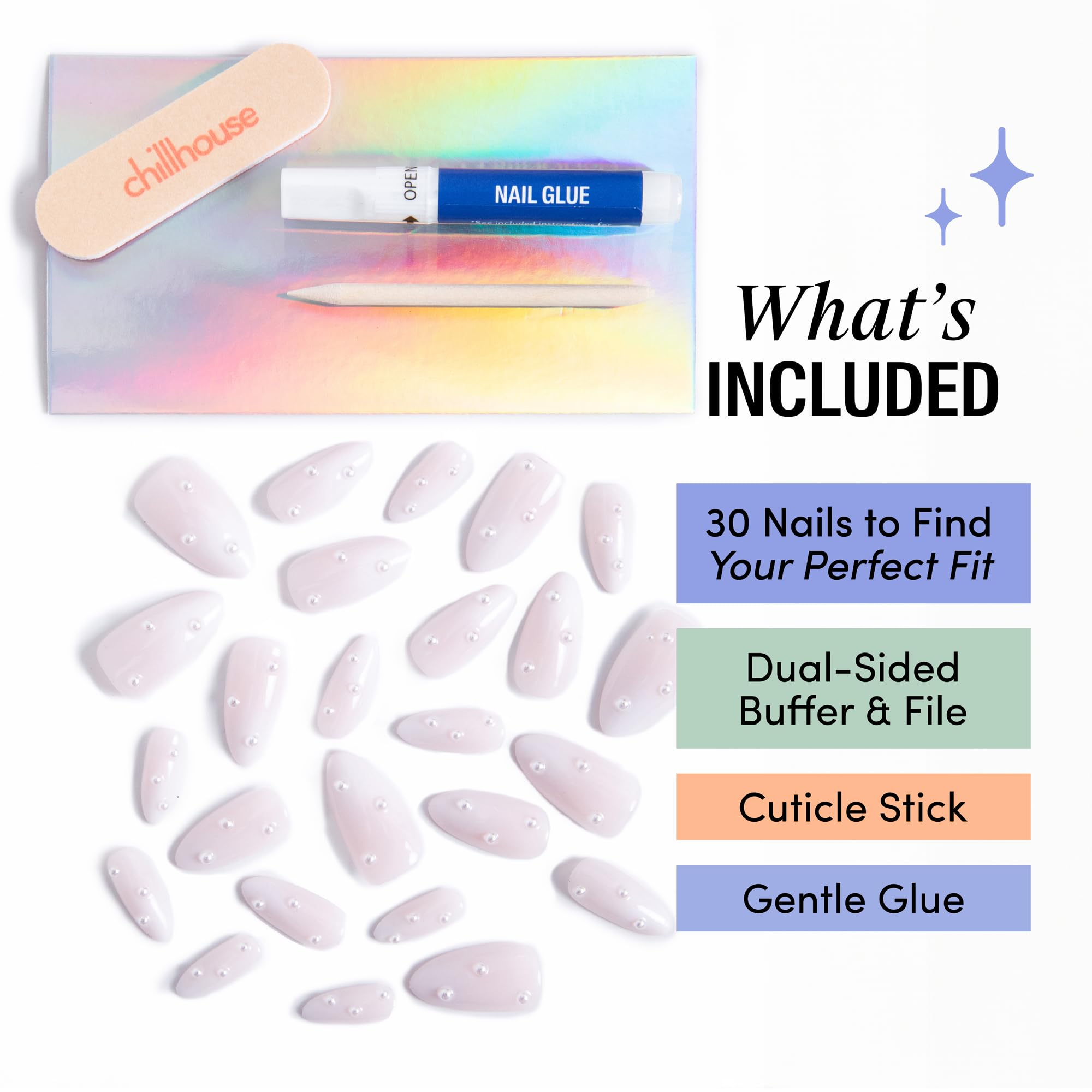 Chillhouse Chill Tips: palillo de cutícula para aplicar con precisión.