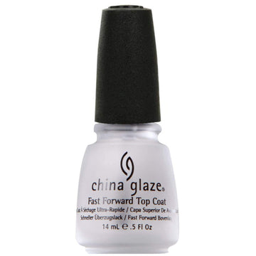 China Glaze Fast Forward, capa superior protege y sella la manicura con acabado duradero.