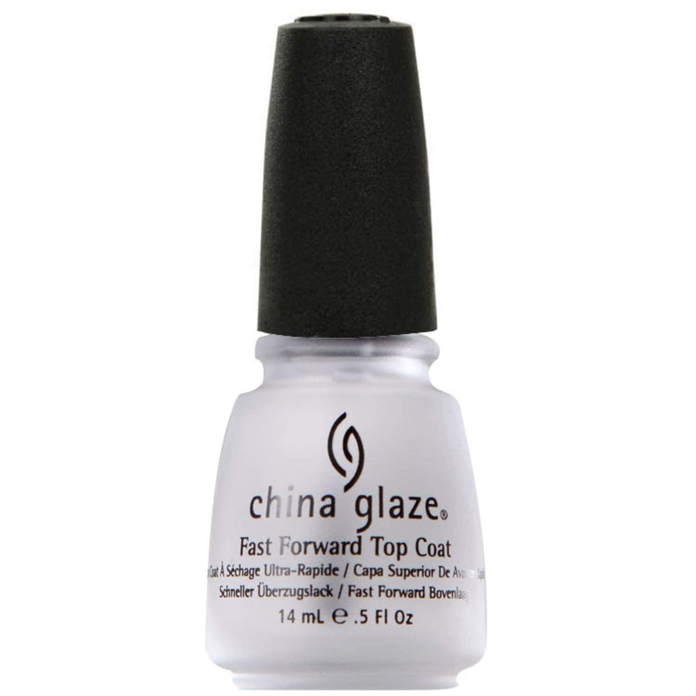 China Glaze Fast Forward, capa superior protege y sella la manicura con acabado duradero.