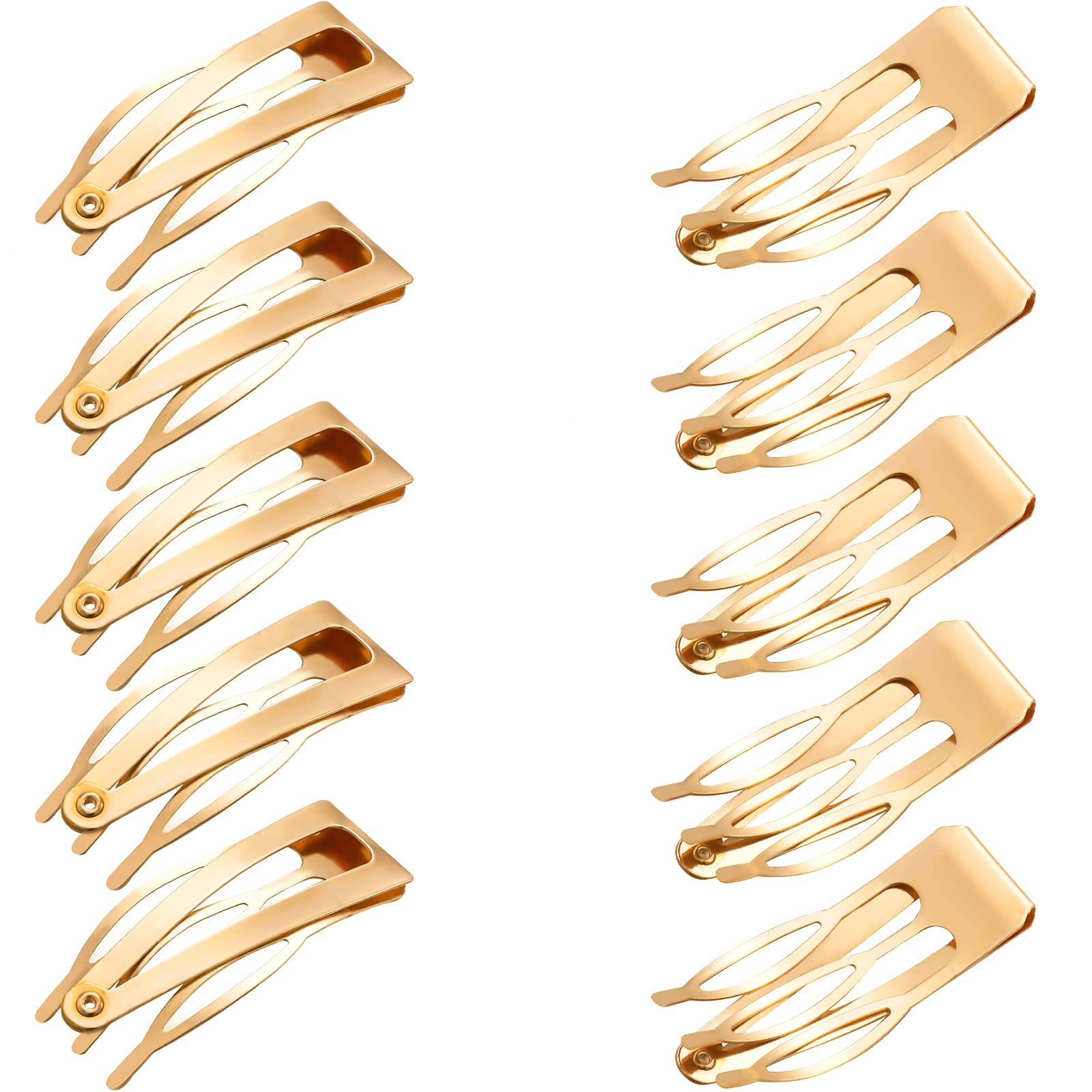 Chinco clip metal doble agarre 2 pulgadas para cabello grueso seguro.