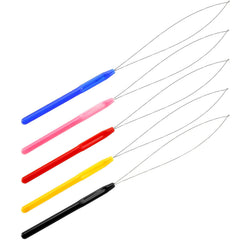 Chinco gancho extensiones bricolaje facilita paso de cabello
