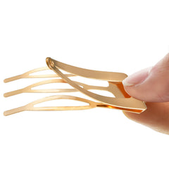 Chinco gancho pelo metal dorado 2 pulgadas para sujetar peinado.