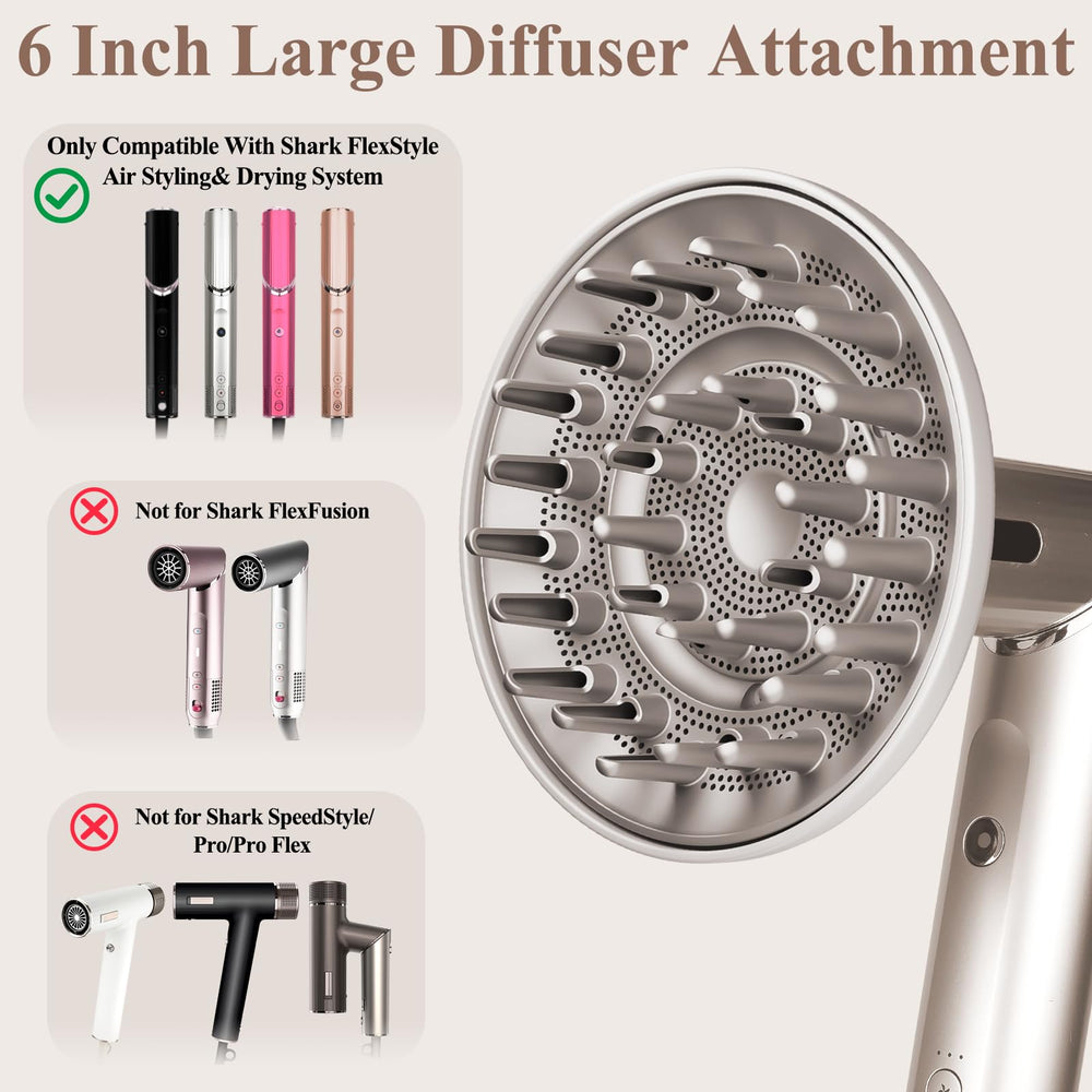 Chivixe difusor grande para HD432: rizos definidos con cuerpo.