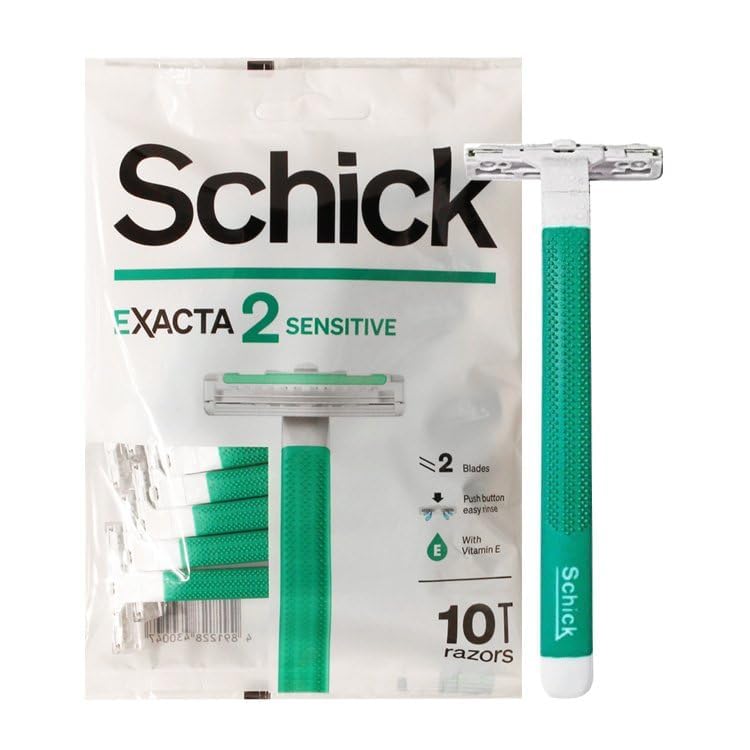 CHLIFE Schick Exacta2 con hojas dobles para mayor precisión.