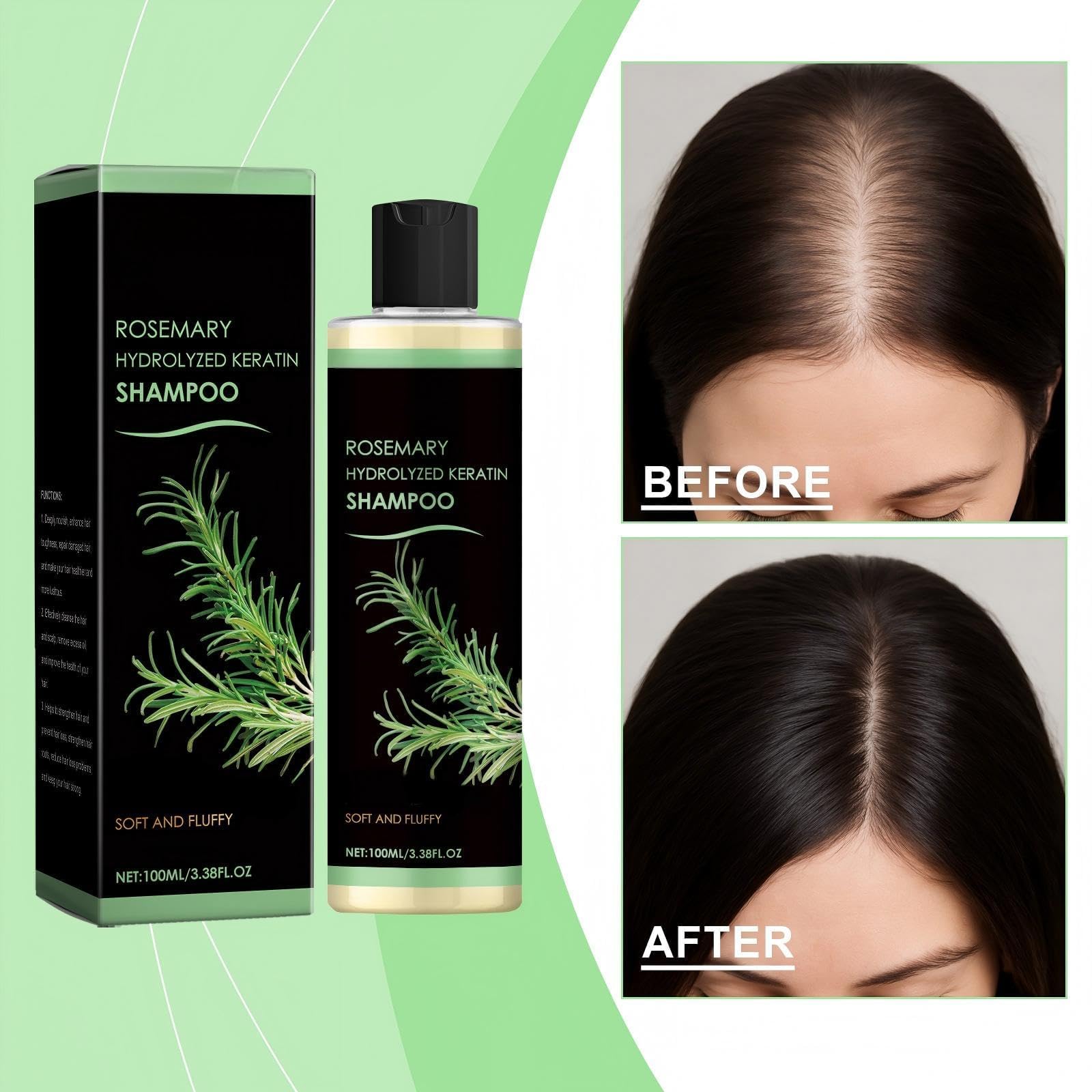 ChLNDalin romarin-shampoo apercu-resultats-cheveux: texture lisse et brillance naturelle
