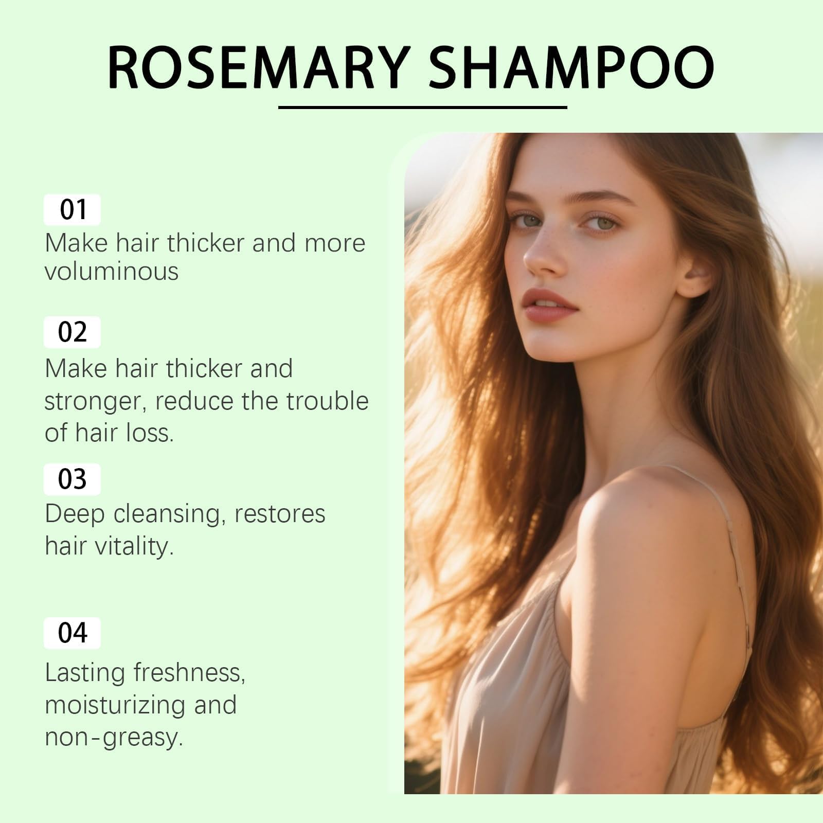 ChLNDalin romarin-shampoo etiquette-detail: étiquette claire indiquant ingrédients naturels